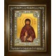 Икона освященная "Евфимий Суздальский чудотворец,преподобный архимандрит", 18x24 см, со стразами, в деревянном киоте 24x30 см