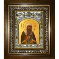 Икона освященная "Ермоген, Патриарх Московский и всея Руси, святитель", в киоте 20x24 см фото