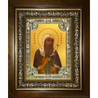 Икона освященная "Ермоген, Патриарх Московский и всея Руси, святитель", в киоте 24x30 см фото