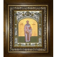 Икона освященная "Игнатий Богоносец, священномученик", в киоте 20x24 см фото