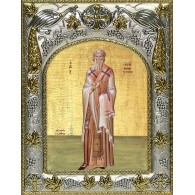 Икона освященная "Иерофей преподобный", 14x18 см фото