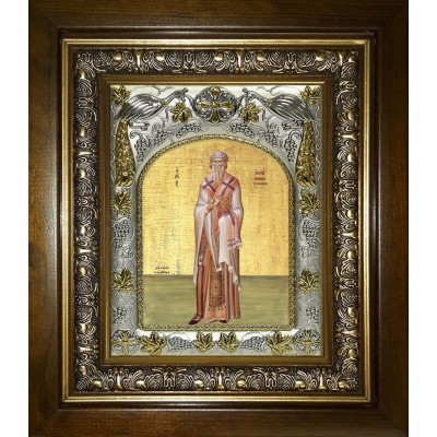 Икона освященная "Иерофей преподобный", в киоте 20x24 см фото