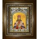 Икона освященная "Иннокентий (Кульчицкий), митрополит Иркутский, святитель", в киоте 20x24 см