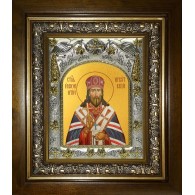 Икона освященная "Иннокентий (Кульчицкий), митрополит Иркутский, святитель", в киоте 20x24 см фото