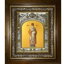 Икона освященная "Иннокентий, митрополит Московский, святитель", в киоте 20x24 см