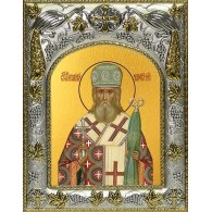 Икона освященная "Иннокентий, митрополит Московский, святитель", 14x18 см фото