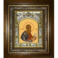 Икона освященная "Иоанн (Иван) Богослов апостол", в киоте 20x24 см фото