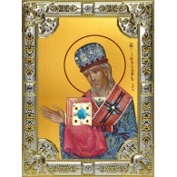 Икона освященная "Иоасаф епископ Белгородский, святитель", 18х24 см, со стразами фото
