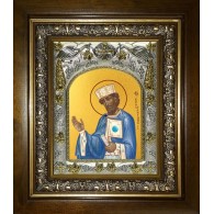 Икона освященная "Константин равноапостольный царь", в киоте 20x24 см фото