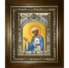 Икона освященная "Константин равноапостольный царь", в киоте 20x24 см