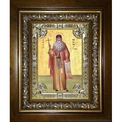 Икона освященная "Максим Грек преподобный", в киоте 24x30 см фото