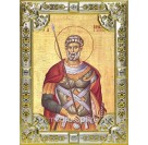 Икона освященная "Мина Котуанский (Фригийский) великомученик", 18x24 см, со стразами