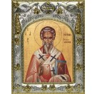 Икона освященная "Мирон Чудотворец, епископ Критский, святитель", 14x18 см