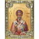 Икона освященная "Мирон Чудотворец, епископ Критский, святитель", 18x24 см, со стразами