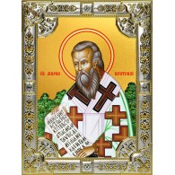 Икона освященная "Мирон Чудотворец, епископ Критский, святитель", 18x24 см, со стразами фото