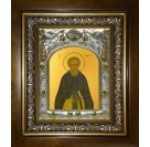 Икона освященная "Михей Радонежский преподобный", в киоте 20x24 см