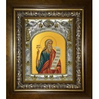 Икона освященная "Моисей пророк", в киоте 20x24 см фото