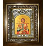 Икона освященная "Никита Готфский Константинопольский, великомученик", в киоте 20x24 см фото