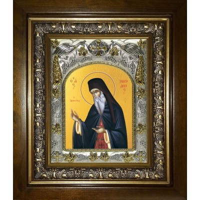 Икона освященная "Никодим Святогорец, преподобный", в киоте 20x24 см фото