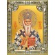 Икона освященная "Николай Сербский, святитель", 18х24 см, со стразами