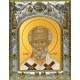 Икона освященная "Николай чудотворец, архиепископ Мир Ликийских, святитель", 14x18 см