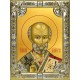 Икона освященная "Николай чудотворец, архиепископ Мир Ликийских, святитель", 18x24 см, со стразами