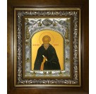 Икона освященная "Никон Радонежский игумен, преподобный", в киоте 20x24 см