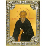 Икона освященная "Никон Радонежский игумен, преподобный", 18x24 см, со стразами фото
