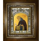 Икона освященная "Нил Сорский преподобный", в киоте 20x24 см