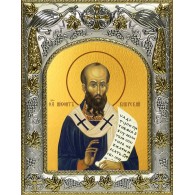 Икона освященная "Нифонт епископ Кипрский, святитель", 14x18 см фото