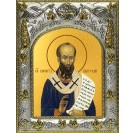 Икона освященная "Нифонт епископ Кипрский, святитель", 14x18 см
