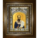 Икона освященная "Нифонт епископ Кипрский, святитель", в киоте 20x24 см