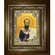 Икона освященная "Нифонт епископ Кипрский, святитель", в киоте 24x30 см