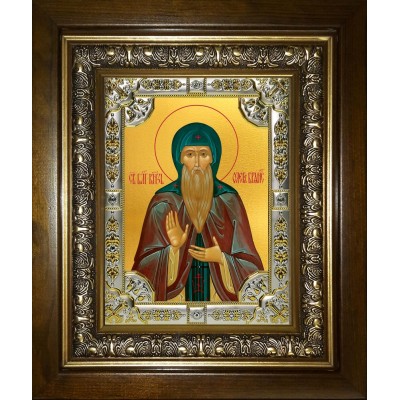 Икона освященная "Олег Брянский, благоверный князь", в киоте 24x30 см фото