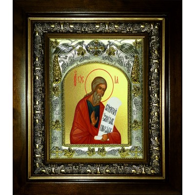 Икона освященная "Осия пророк", в киоте 20x24 см фото