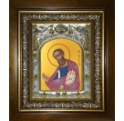Икона освященная "Павел апостол", в киоте 20x24 см