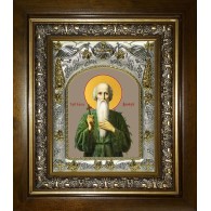 Икона освященная "Павел Фивейский, преподобный", в киоте 20x24 см фото