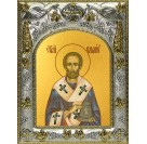 Икона освященная "Павлин Милостивый, епископ Ноланский, святитель", 14x18 см