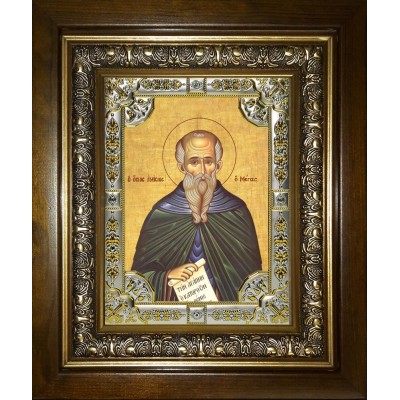 Икона освященная "Паисий Великий преподобный", в киоте 24x30 см фото