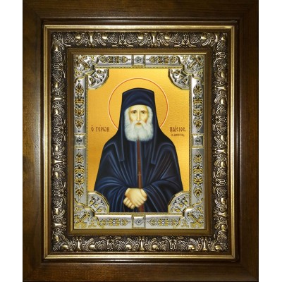 Икона освященная "Паисий Святогорец преподобный", в киоте 24x30 см фото