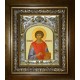 Икона освященная "Пантелеймон великомученик и целитель", в киоте 20x24 см