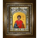 Икона освященная "Пантелеймон великомученик и целитель", в киоте 20x24 см