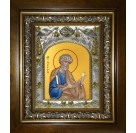 Икона освященная "Пётр апостол", в киоте 20x24 см