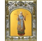 Икона освященная "Петр Митрополит Московский, святитель", 14x18 см