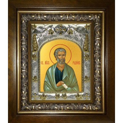 Икона освященная "Родион апостол", в киоте 20x24 см фото