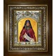 Икона освященная "Силуан Афонский преподобный", в киоте 20x24 см