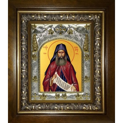 Икона освященная "Силуан Афонский преподобный", в киоте 20x24 см фото