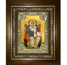 Икона освященная "Спиридон Тримифунтский святитель", в киоте 24x30 см