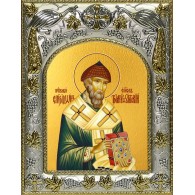 Икона освященная "Спиридон Тримифунтский святитель", 14x18 см фото