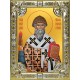 Икона освященная "Спиридон Тримифунтский святитель", 18x24 см, со стразами
